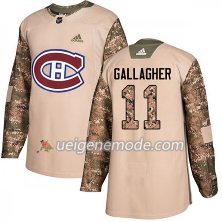 Herren Eishockey Montreal Canadiens Trikot Brendan Gallagher 11 Adidas 2017-2018 Camo Veterans Day Practice Authentic